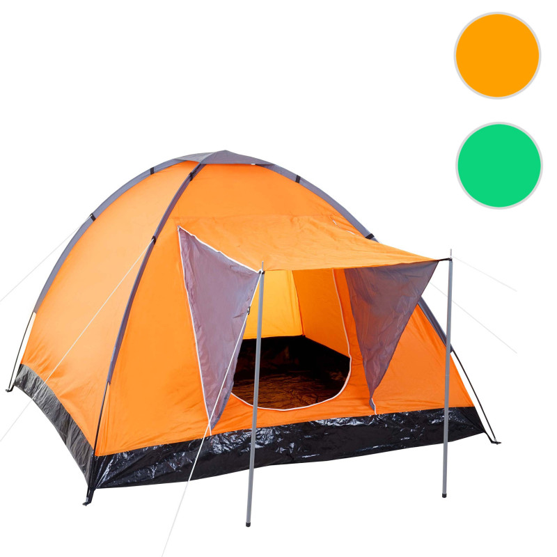 Tente de camping Loksa, 2 personnes, bivouac / igloo, tente pour festival - orange