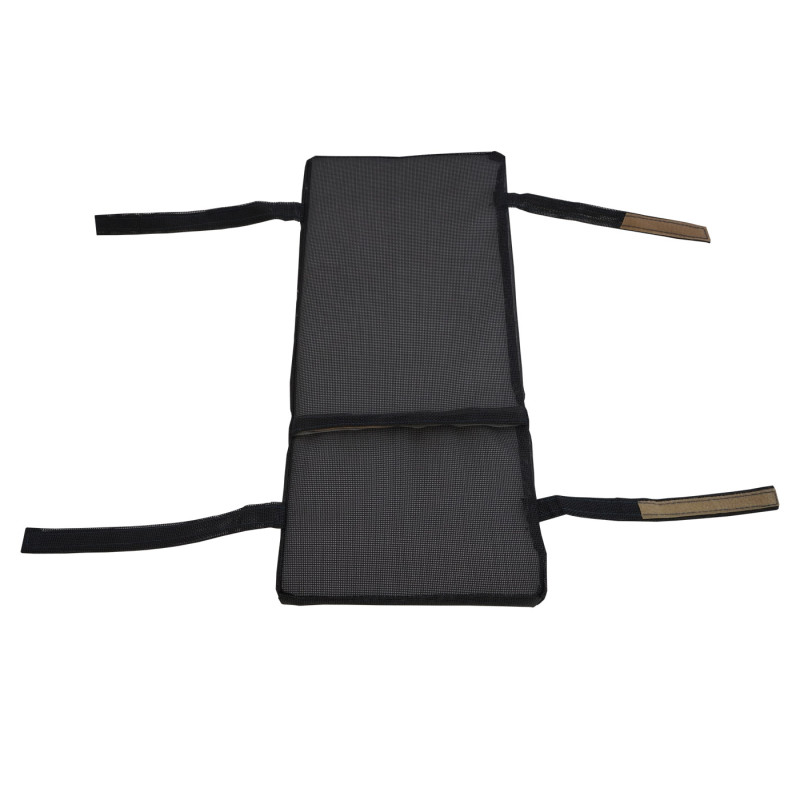 2x coussins de siège Gera pour des bancs pliables, anthracite 3x58x25cm