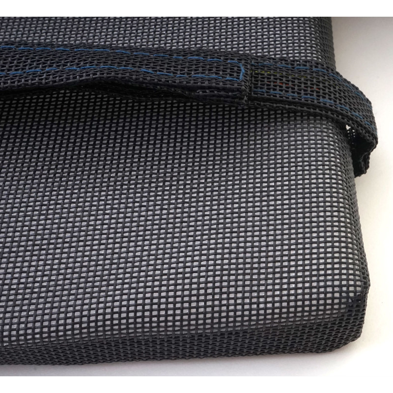 2x coussins de siège Gera pour des bancs pliables, anthracite 3x58x25cm