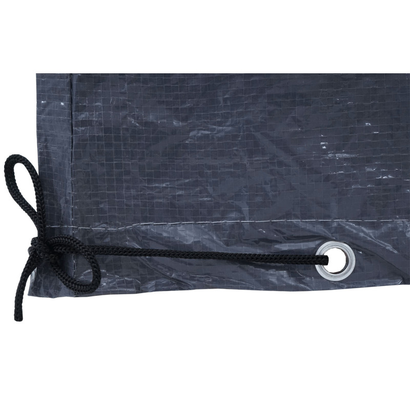 Housse de protection pour banc de jardin, gaine de protection, anthracite - 89/63x200x70cm