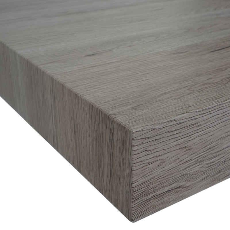 Table basse de salon Kos T576, MVG 40x110x60cm - San Remo, pieds métalliques foncés