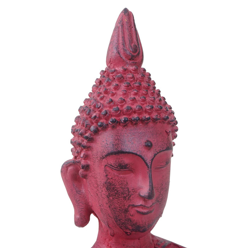 Set paravent + figure de décoration, cloison de séparation 180x200cm, sculpture polyresin 39cm, bouddha