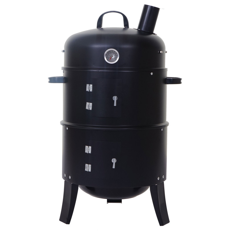 Four de fumage Dalvik, fonction 3 en 1, gril de fumage, barbecue à charbon BBQ Smoker