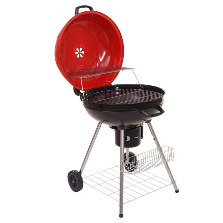 Barbecue boule El Paso, gril à charbon de bois, surface Ø 54cm, bac de cendre, grille de réchauffement
