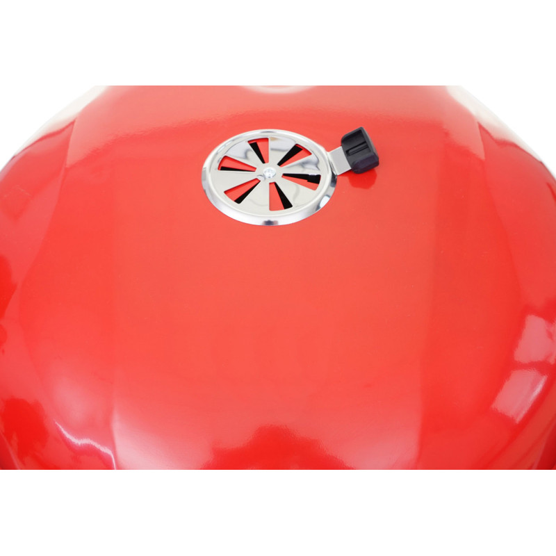 Barbecue boule El Paso, gril à charbon de bois, surface Ø 54cm, bac de cendre, grille de réchauffement