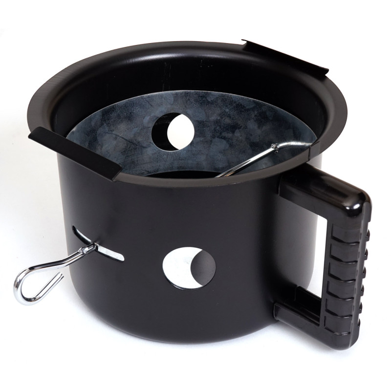 Barbecue boule El Paso, gril à charbon de bois, surface Ø 54cm, bac de cendre, grille de réchauffement