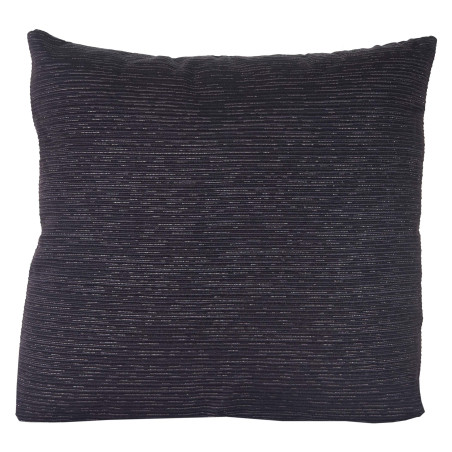 Coussin de décoration, noir, coussin avec bourrage, argenté, aspect brillant, 42x42cm