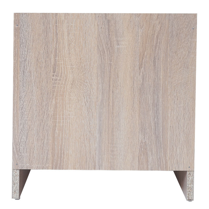 Commode Reno, Aarhus, table de chevet / nuit, 1 tiroir 41x40x35cm - aspect chêne