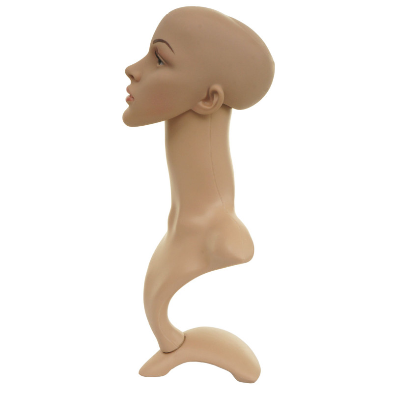 Tête de mannequin perruque femme mannequin de vitrine, articulée 55cm