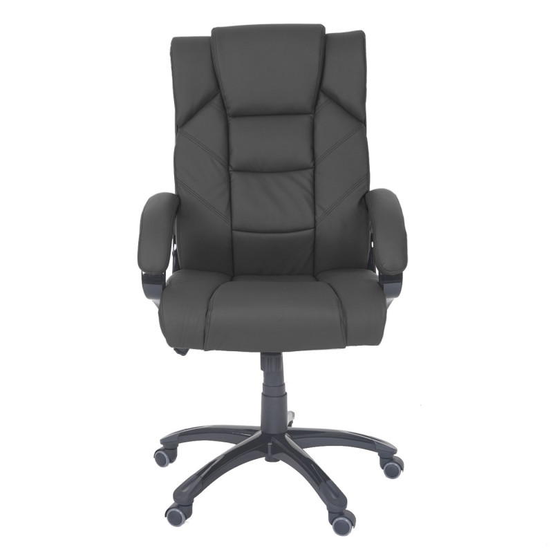 Fauteuil de bureau pro Stafford, chaise de massage, fauteuil directorial, similicuir - noir