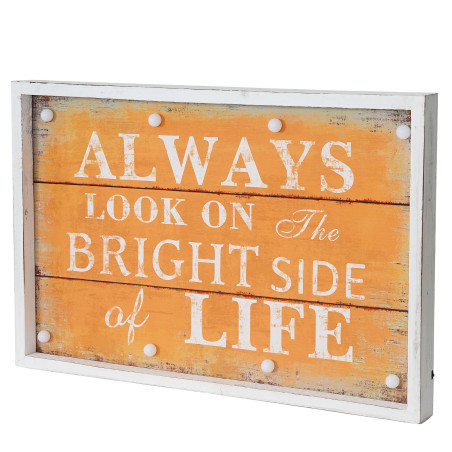 Tableau LED image avec illumination, style shabby, vintage 60x40cm, Life