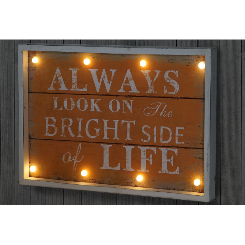 Tableau LED image avec illumination, style shabby, vintage 60x40cm, Life