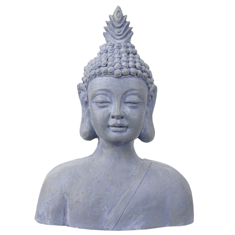 XXL figure de décoration bouddha 60cm, polyresin sculpture, buste, intérieur/plein air
