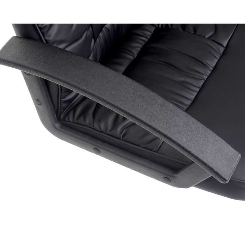 Fauteuil de bureau Waterford, chaise pitovante, fauteuil directorial, similicuir - noir