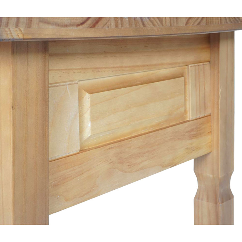 Table bas Innsbruck, table de salon, style cottage, bois massif 100x60cm