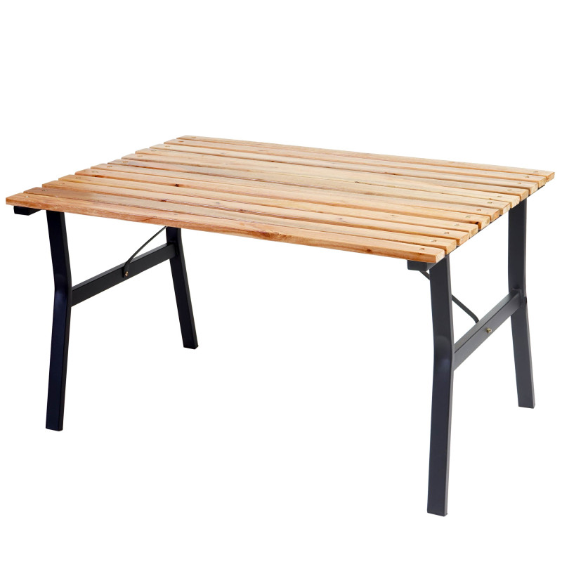 Table de jardin Granada II, table en bois dur d'eucalyptus, 60x105x80cm