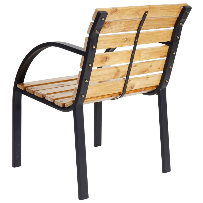 Chaise de jardin Granada II, chaise en bois dur d'eucalyptus avec accoudoirs, 81x56x59cm