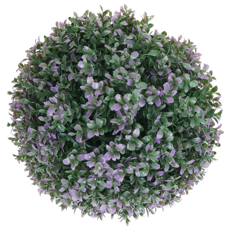 Arbuste artificiel boule de buis plante décorative Buxus plante artificielle, Outdoor Ø 35cm - lilas