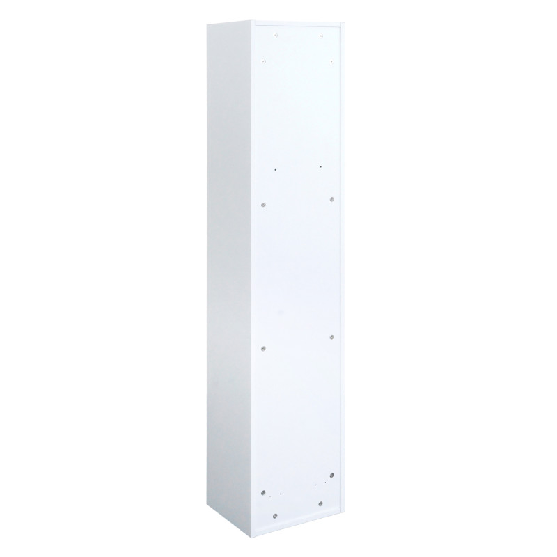 Armoire suspendue armoire midischschrank Hochmöbel salle de bain, certifiée MVG 2 portes 3 compartiments 160x33cm - blanc