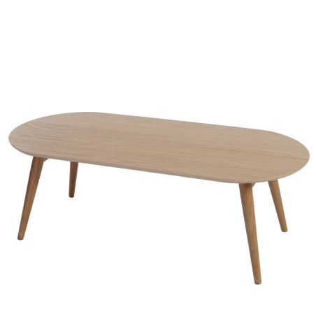 Table basse Bagheria, table de salon / d'appoint, 40x120x55cm chêne, pliable