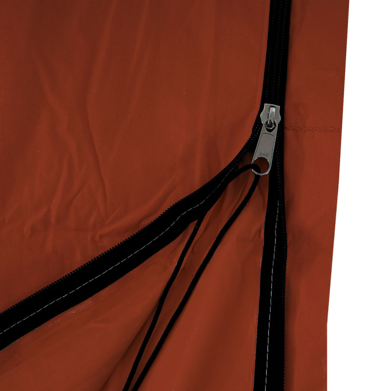 Housse de protection N22 pour parasol jusqu'à 4,3 m (3x3 m), gaine de protection avec zip - terre cuite