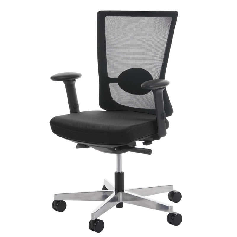 Chaise de bureau MERRYFAIR Forte, fauteuil de bureau, chaise pitovante ergonomique - noir