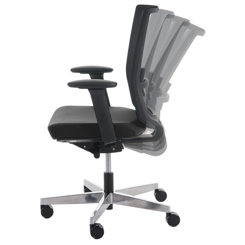 Chaise de bureau MERRYFAIR Forte, fauteuil de bureau, chaise pitovante ergonomique - noir