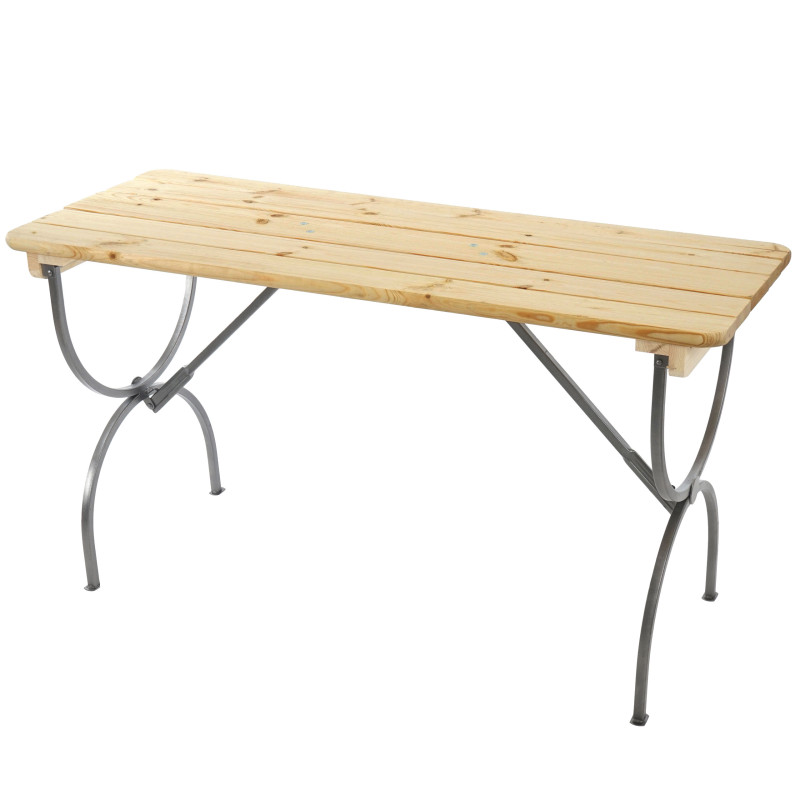 Table de jardin ou de brasserie LINZ, qualité gastronomique, bois massif, laqué - 150cm