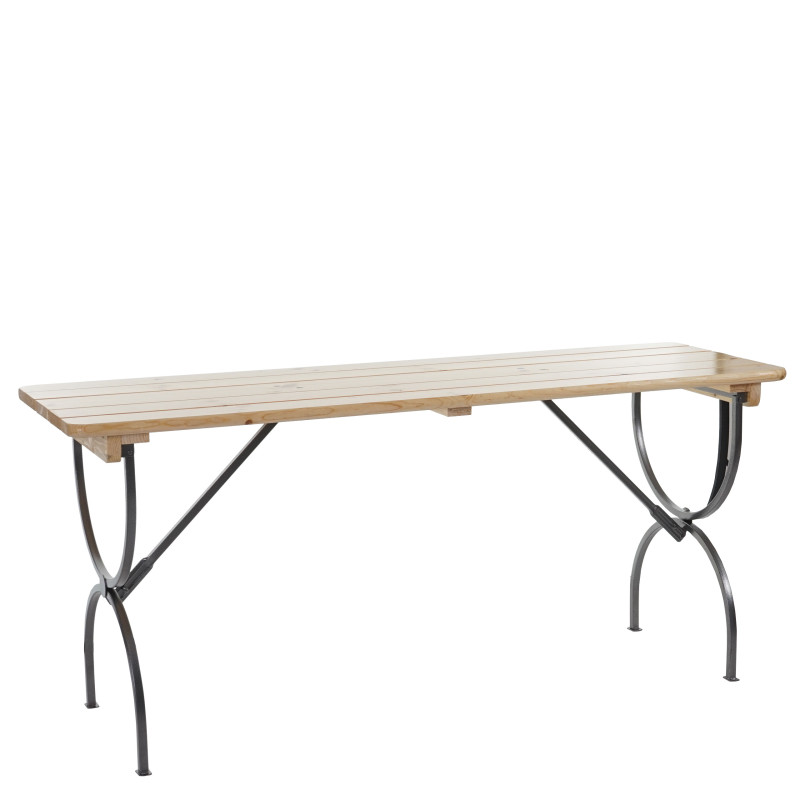 Table de jardin ou de brasserie LINZ, qualité gastronomique, bois massif, laqué - 150cm