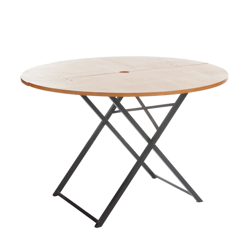 Ensemble tente de brasserie Erding, pliable, 115cm table+banc rond - décapé