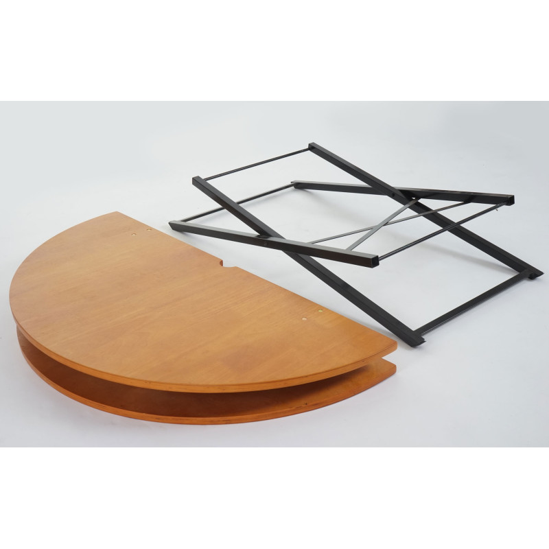 Ensemble tente de brasserie Erding, pliable, 115cm table+banc rond - décapé