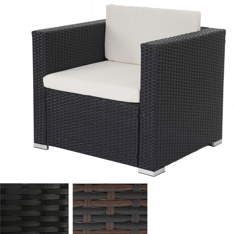 Canapé / fauteuil modulaire ROM Basic, polyrotin, 75x80x71cm - anthracite