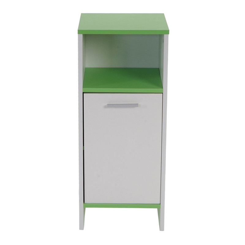 Commode Arezzo, commode / armoire de salle de bain, commode - 82x32x28cm - blanc, sols verts