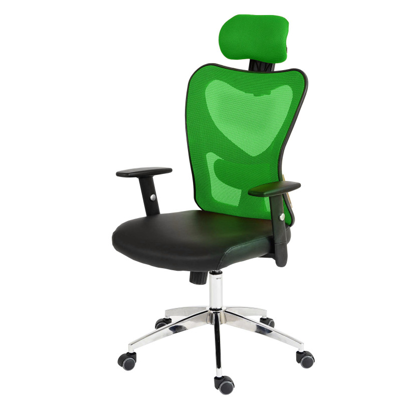 Fauteuil de bureau américain Atlanta, similicuir - vert