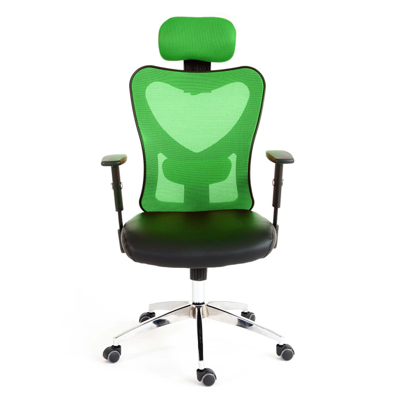 Fauteuil de bureau américain Atlanta, similicuir - vert