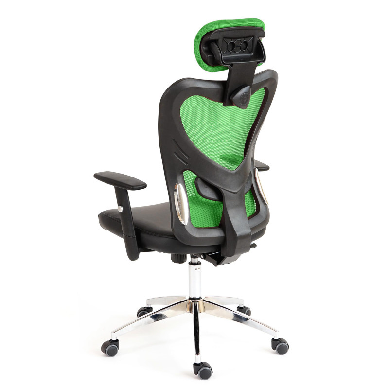 Fauteuil de bureau américain Atlanta, similicuir - vert