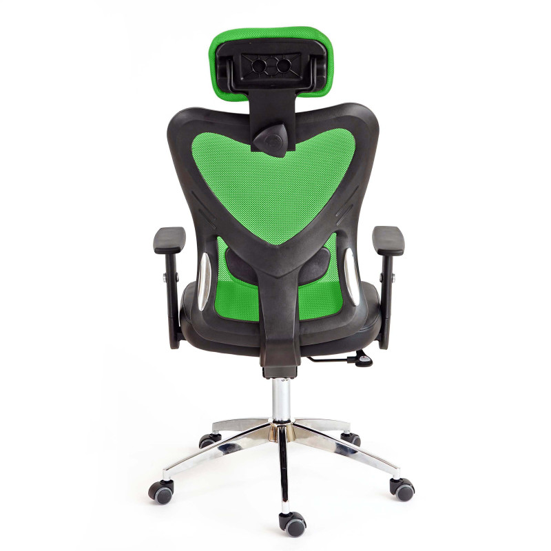 Fauteuil de bureau américain Atlanta, similicuir - vert