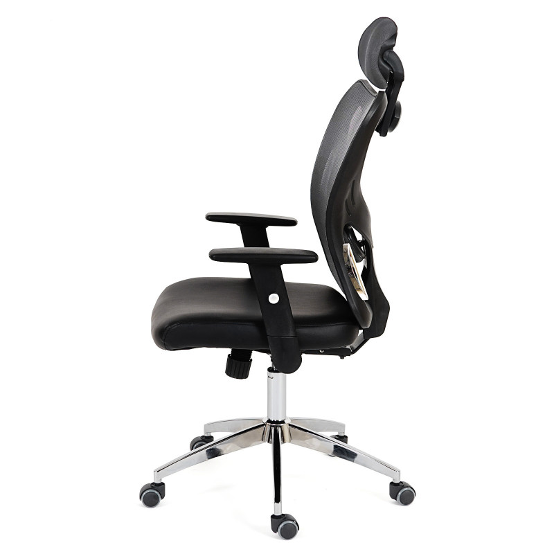 Fauteuil de bureau américain Atlanta, similicuir - gris