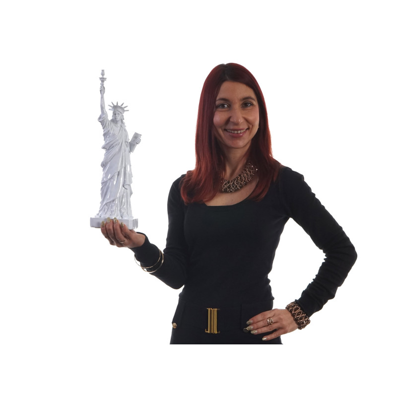 Figure, sculpture décorative / statue de la liberté, New York, USA / polyresin 40cm