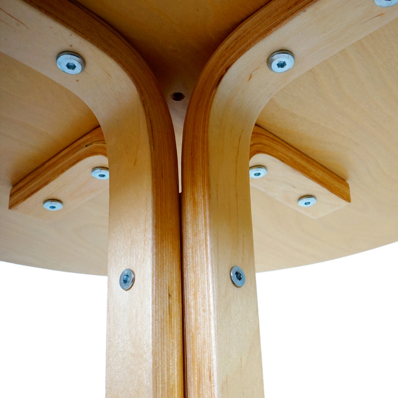 Table basse de salon T411, table en bois, table d'appoint - 51x60cm