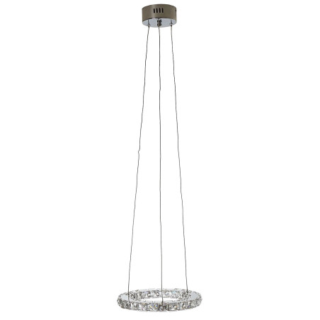 LED Lampe suspension HW152 avec pendeloque en verre de cristal - 8 Watt