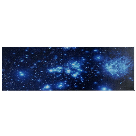 Toile de décoration murale LED tableau illuminé avec minuterie - 120x40cm, motif firmament