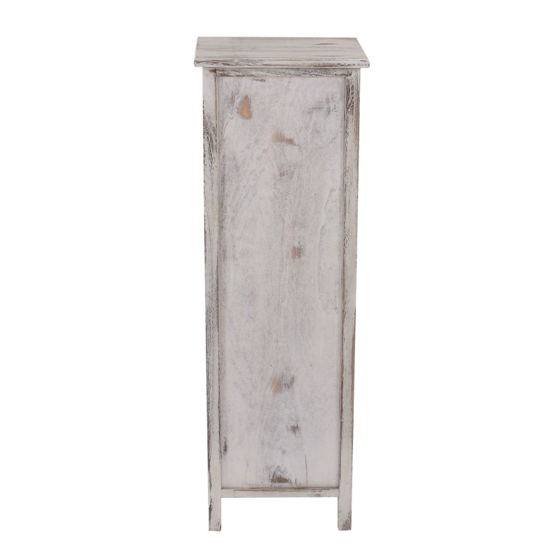 Commode / armoire, 2 tiroirs, 30x25x90cm, shabby, vintage, blanc