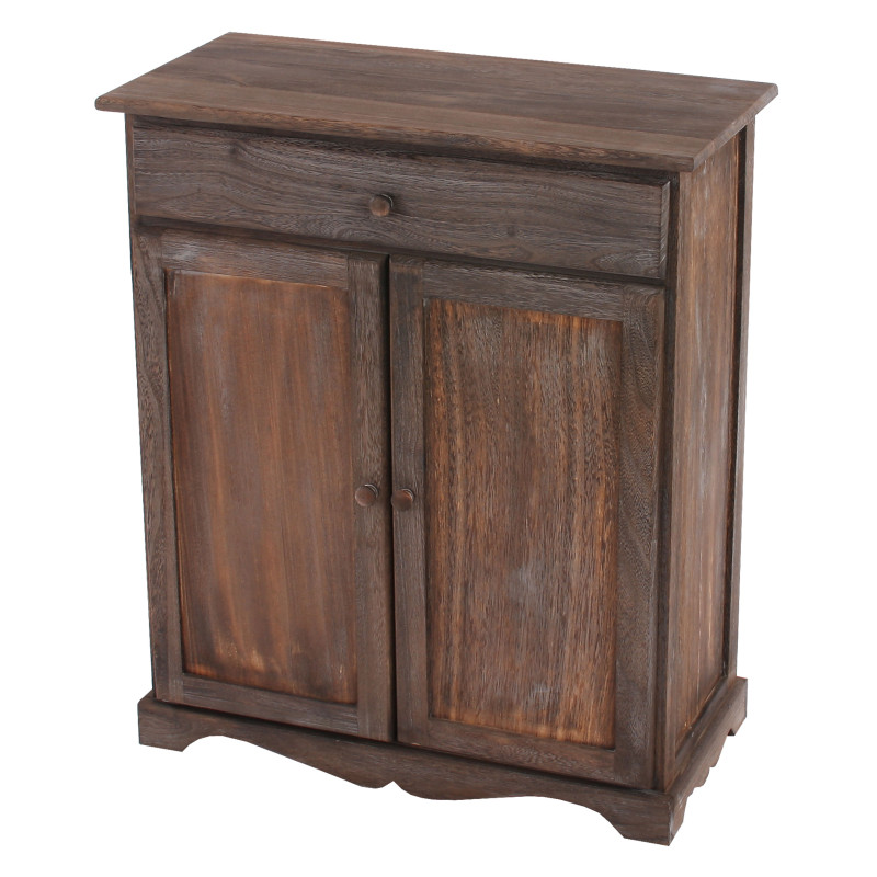 Commode / table d'appoint / armoire, 66x33x78cm, shabby, vintage, marron