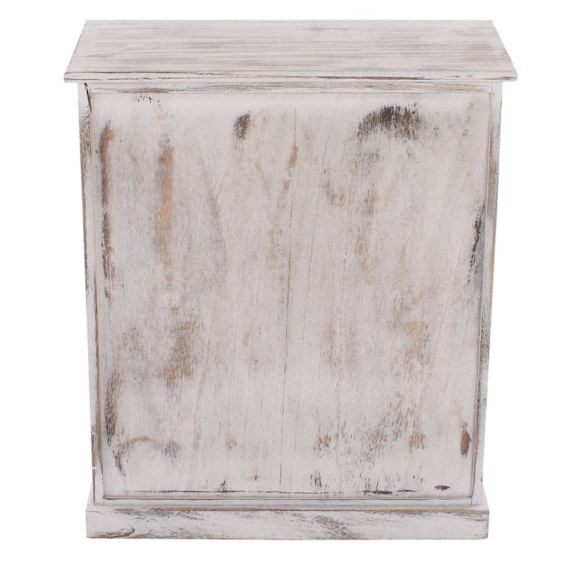 Commode / table d'appoint / armoire, 66x33x78cm, shabby, vintage, blanc