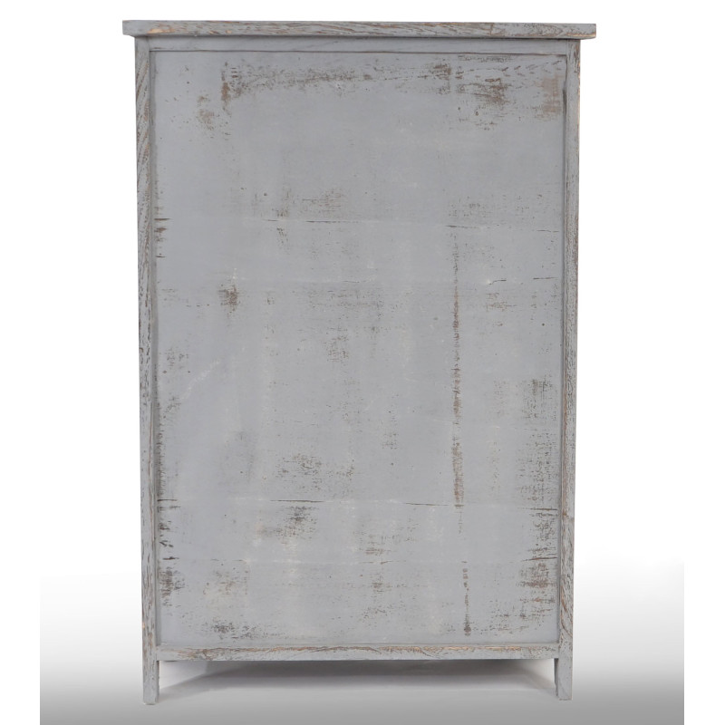 Commode / armoire, 82x55x30cm, shabby chic, vintage - gris