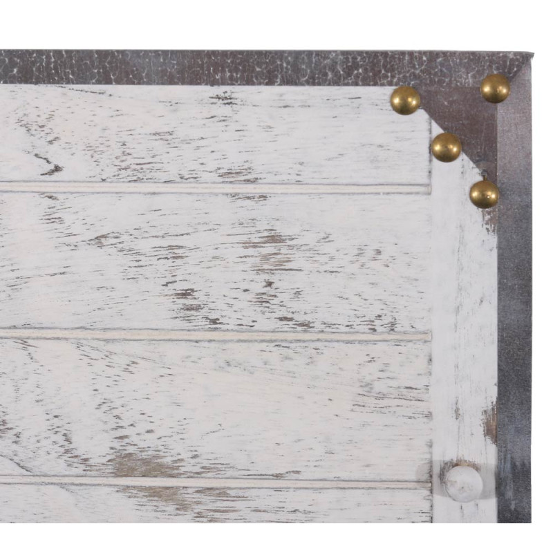 Boîte à clés Virginia T209 coffret mural rangement shabby chic vintage - blanc