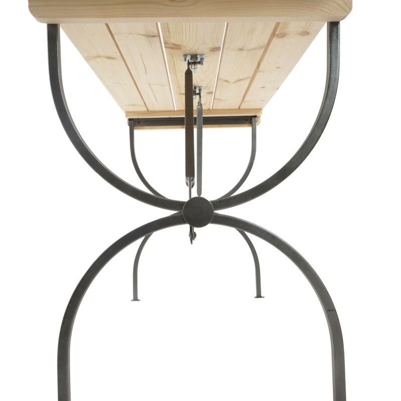Table de jardin ou de brasserie LINZ, qualité gastronomique, bois massif, nature - 180cm
