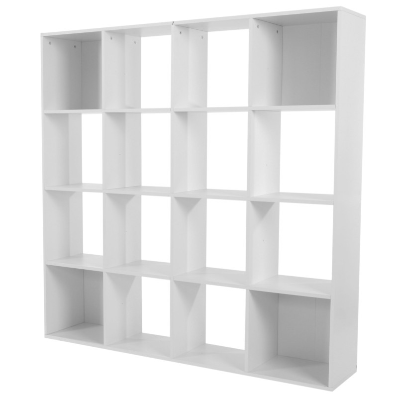 Etagère / bibliothèque Ottawa séparation de pièce 150x150x30cm - blanc