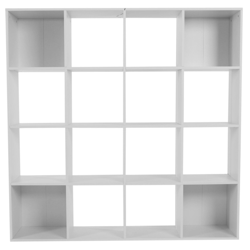 Etagère / bibliothèque Ottawa séparation de pièce 150x150x30cm - blanc